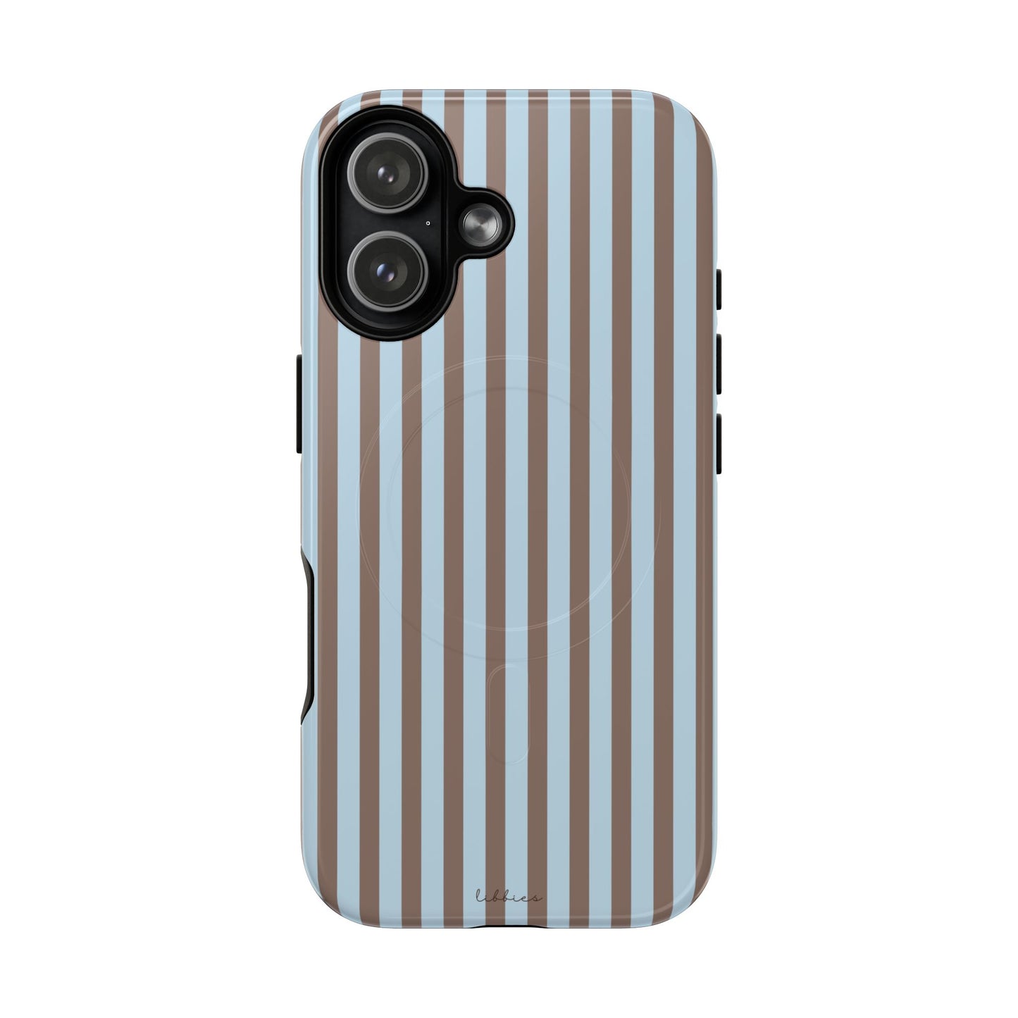 BROWN/LIGHT BLUE STRIPES