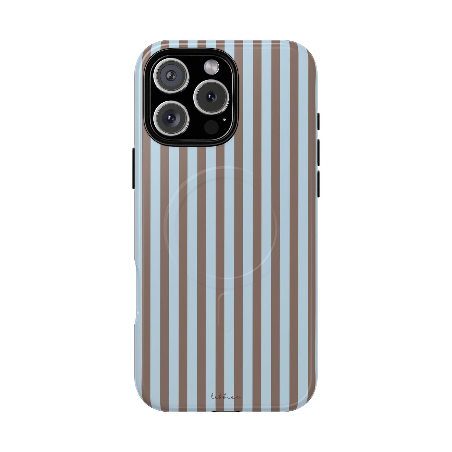 BROWN/LIGHT BLUE STRIPES