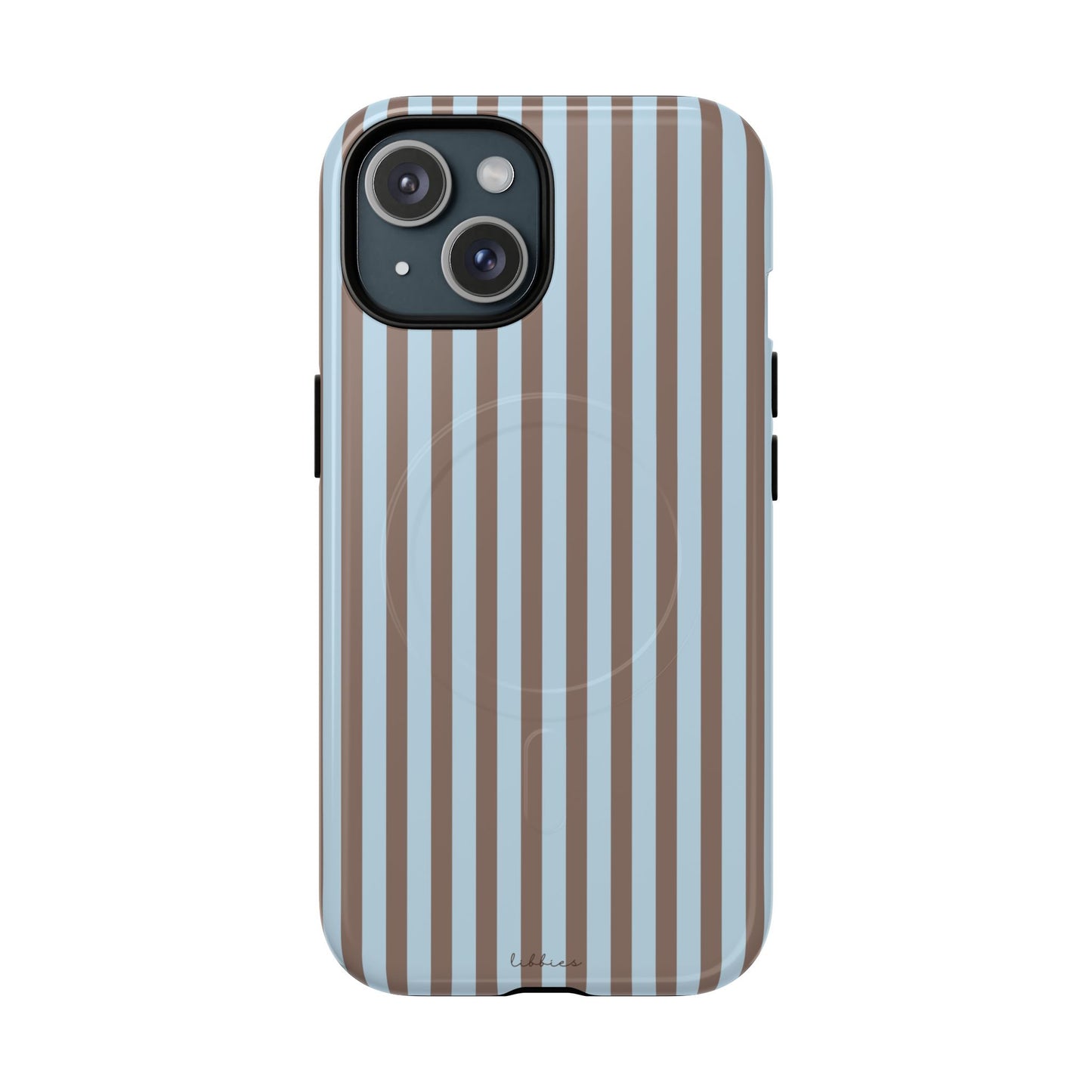 BROWN/LIGHT BLUE STRIPES